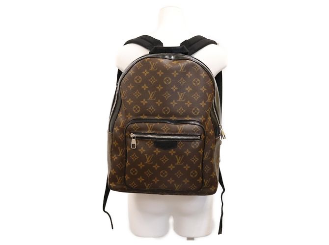Louis Vuitton Monogram Macassar Josh Backpack Brown - view 15