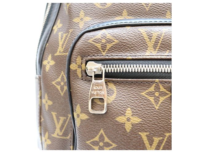 Louis Vuitton Monogram Macassar Josh Backpack Brown - view 6