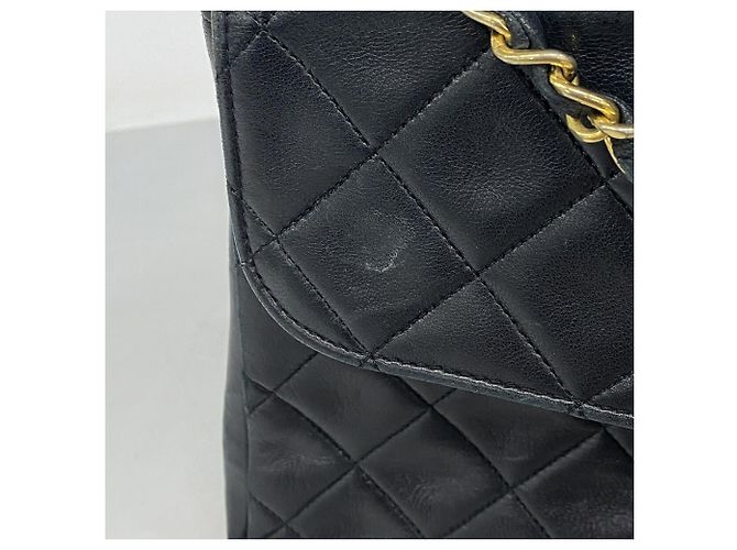 Chanel Matelassé Lammleder Chain Tote Bag Schwarz - Ansicht 12