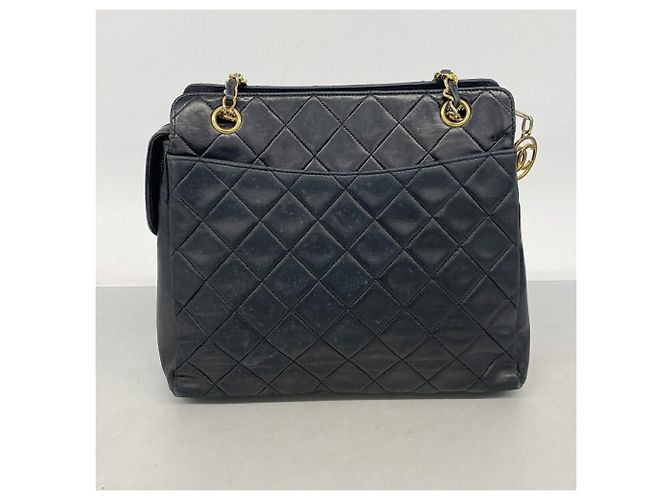 Chanel Matelassé Lammleder Chain Tote Bag Schwarz - Ansicht 14