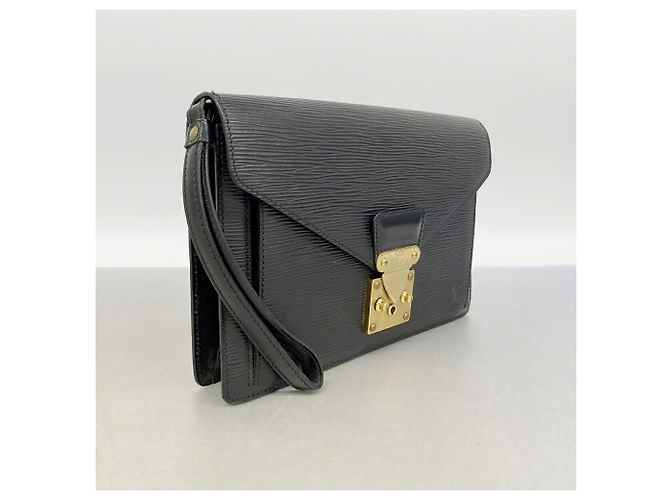 Pochette Louis Vuitton en cuir Epi Noir - vue 2