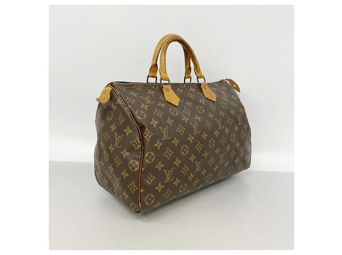Borsa Louis Vuitton Monogram Speedy 35 Marrone - vista 2