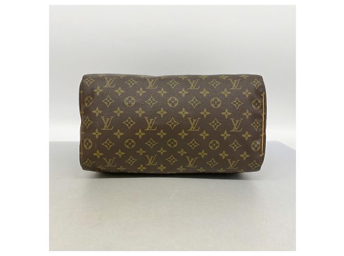 Borsa Louis Vuitton Monogram Speedy 35 Marrone - vista 3