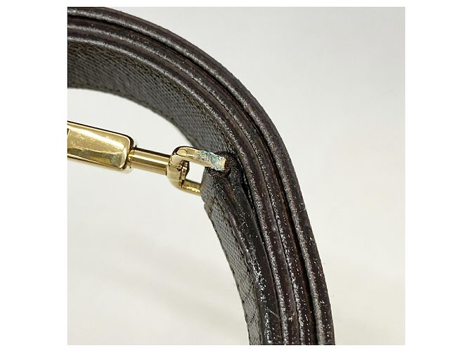 Borsa in pelle Gancini Salvatore Ferragamo Marrone - vista 9