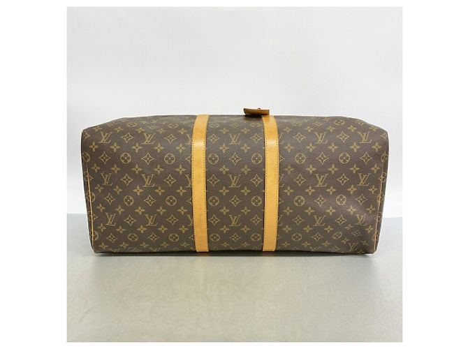 Louis Vuitton Boston Monogram Keepall 55 Marrone - vista 3