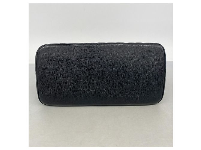 Borsa Tote Chanel in pelle di vitello martellata nera Nero - vista 3