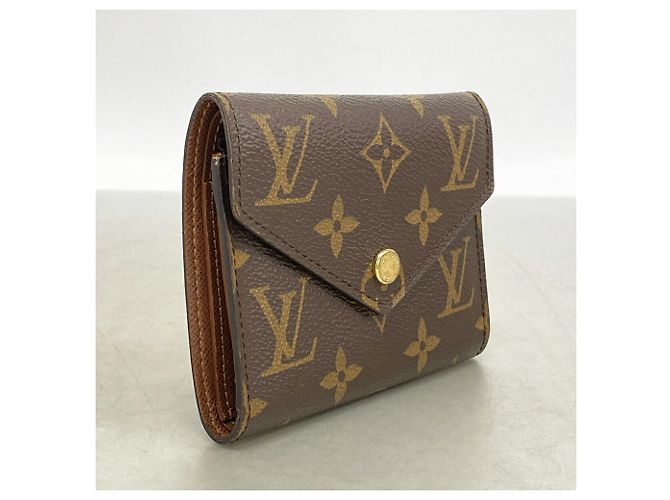 Cartera Louis Vuitton Tri-fold Castaño - vista 2