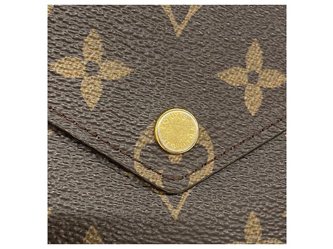 Cartera Louis Vuitton Tri-fold Castaño - vista 7