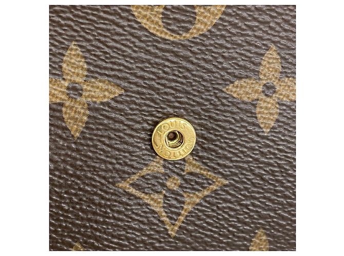 Cartera Louis Vuitton Tri-fold Castaño - vista 8