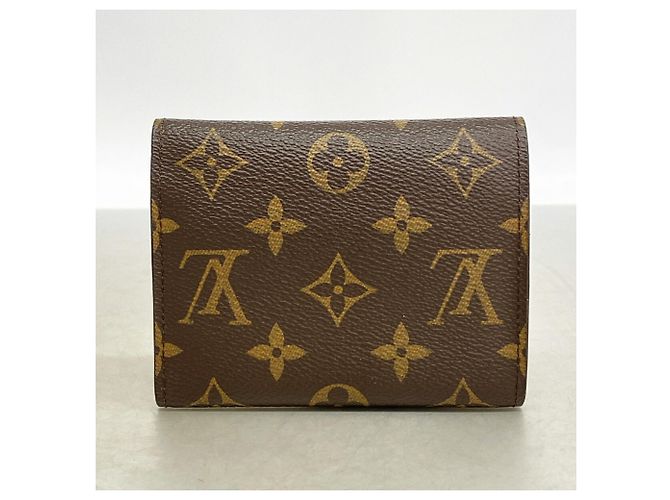 Cartera Louis Vuitton Tri-fold Castaño - vista 9