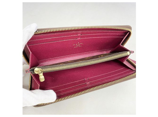 Louis Vuitton Monogram Portefeuille Clemence Long Wallet Fucsia - vista 3