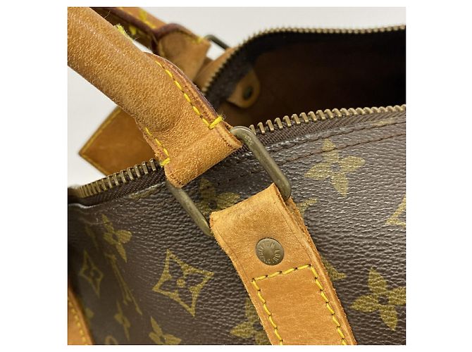 Louis Vuitton Boston Monogram Keepall Bandoulière 60 Marrom - vista 10