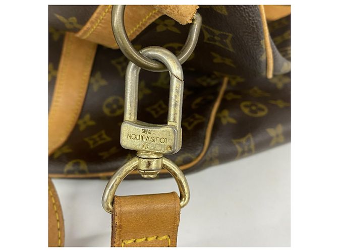 Louis Vuitton Boston Monogram Keepall Bandoulière 60 Marrom - vista 14