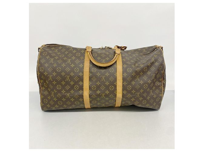 Louis Vuitton Boston Monogram Keepall Bandoulière 60 Marrom - vista 15