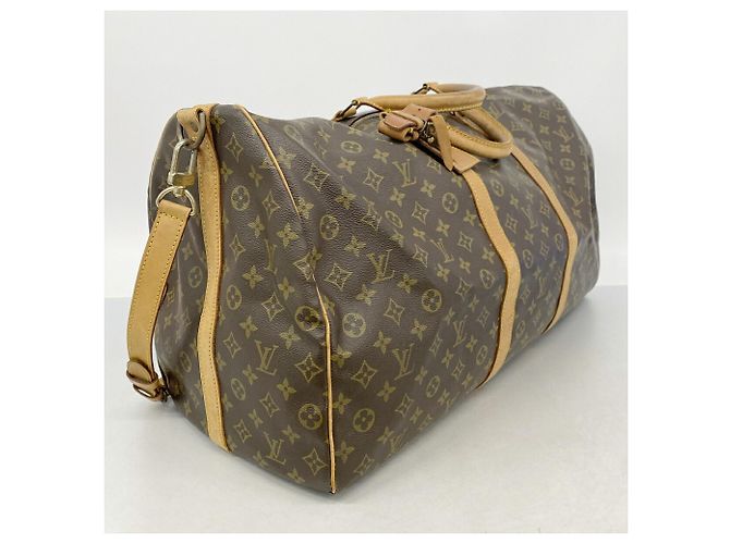 Louis Vuitton Boston Monogram Keepall Bandoulière 60 Marrom - vista 2