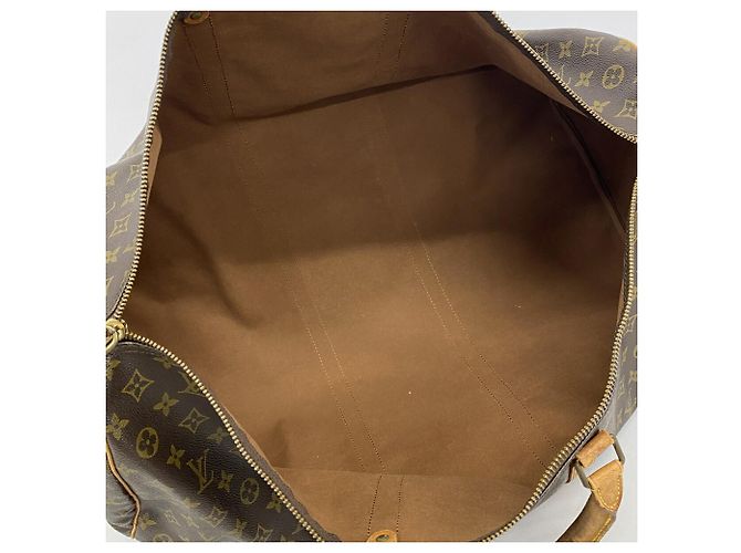 Louis Vuitton Boston Monogram Keepall Bandoulière 60 Marrom - vista 4