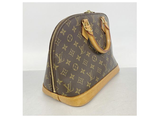 Bolso de mano Louis Vuitton Alma Monogram Castaño - vista 2