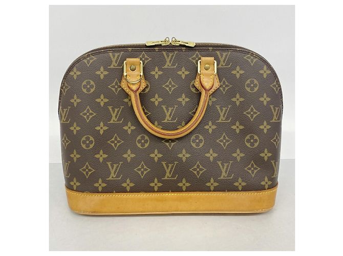Bolso de mano Louis Vuitton Alma Monogram Castaño - vista 9