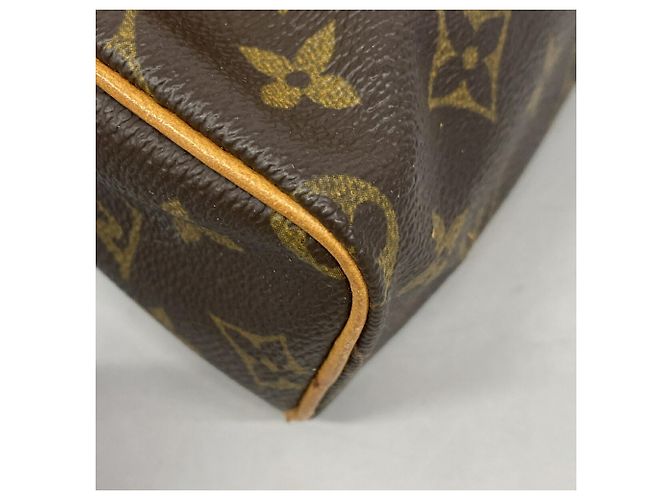 Sac à main Louis Vuitton Monogram Mini Speedy Marron - vue 11
