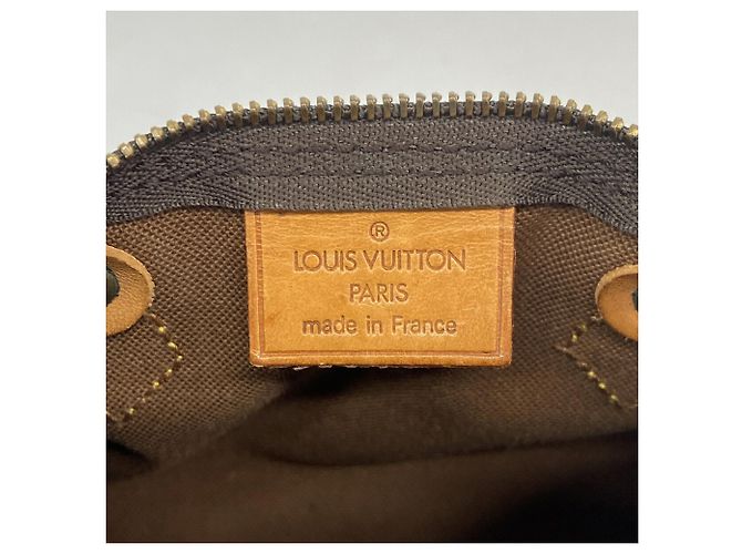 Sac à main Louis Vuitton Monogram Mini Speedy Marron - vue 5