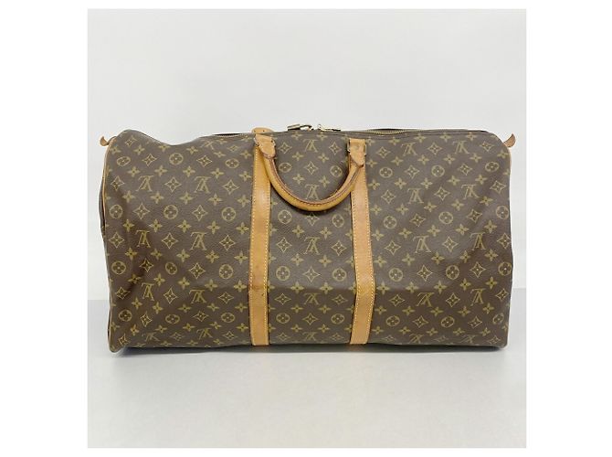 Louis Vuitton Boston Monogram Keepall 60 M41422 Marrone - vista 10