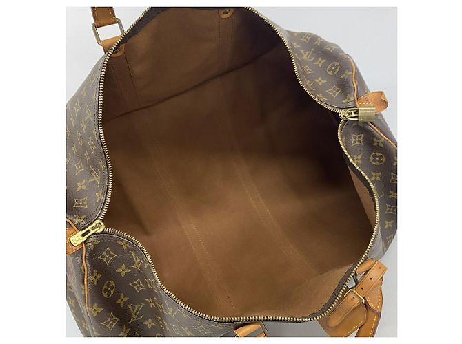 Louis Vuitton Boston Monogram Keepall 60 M41422 Marrone - vista 4