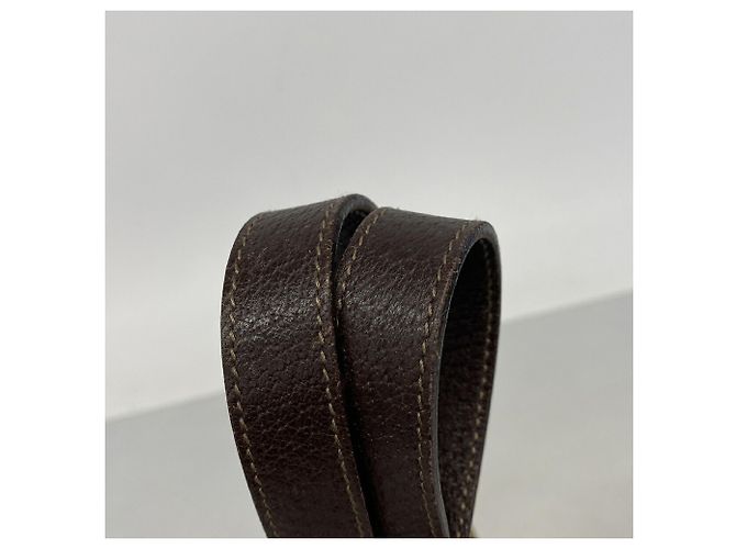 Borsa a mano Gucci in tela marrone - vista 10