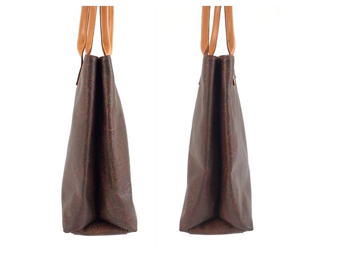 Saco Tote ETRO com Padrão Paisley Marrom Bege - vista 8
