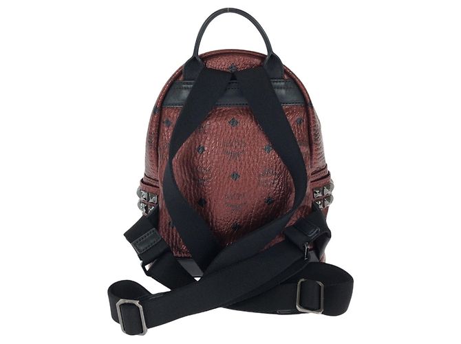 MCM Stark Wine Red/Bordeaux Leather Backpack Dark red - view 2