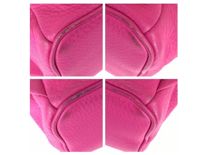 Zaino MCM Stark Special in pelle rosa con borchie e strass - vista 3