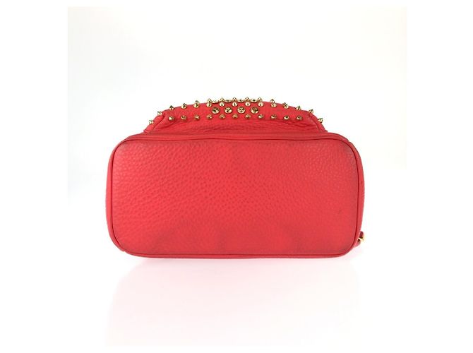MCM Stark Studded Leather Backpack Red - view 10