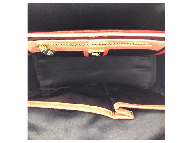 MCM Stark Studded Leather Backpack Red - view 9