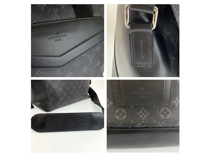 Bolso Messenger Louis Vuitton Monogram Eclipse Negro - vista 6