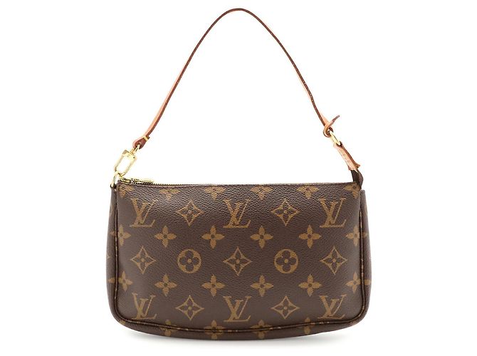Louis Vuitton Monogram Pochette Accessoires Handtasche Braun - Ansicht 2