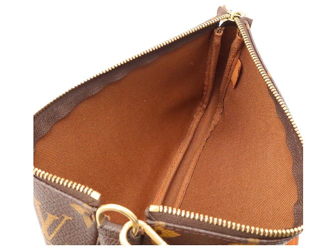 Louis Vuitton Monogram Pochette Accessoires Handtasche Braun - Ansicht 8