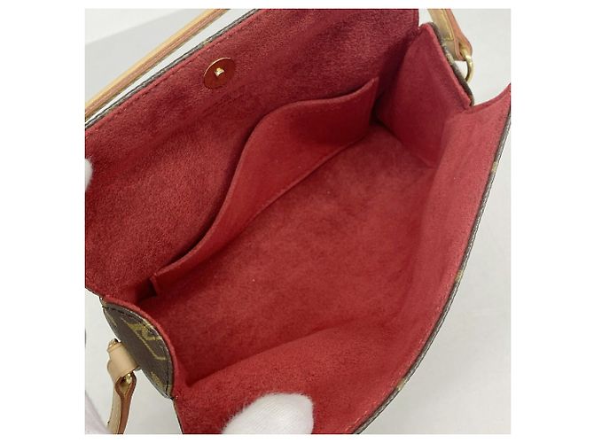 Sac à main Louis Vuitton Monogram Recital Marron - vue 4