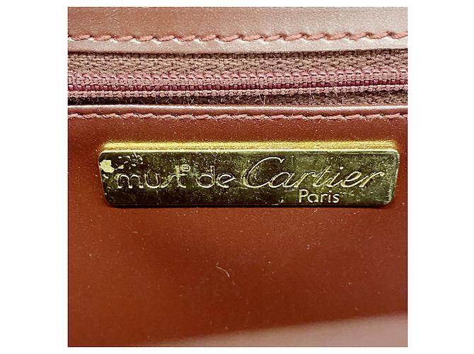Borsa a tracolla Cartier Must in Bordeaux Bordò - vista 5