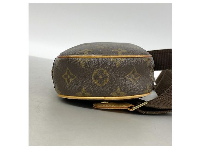 Borsa a tracolla Louis Vuitton Monogram Pochette Gange Marrone - vista 3