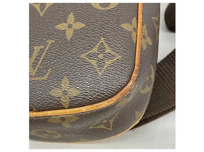 Borsa a tracolla Louis Vuitton Monogram Pochette Gange Marrone - vista 6