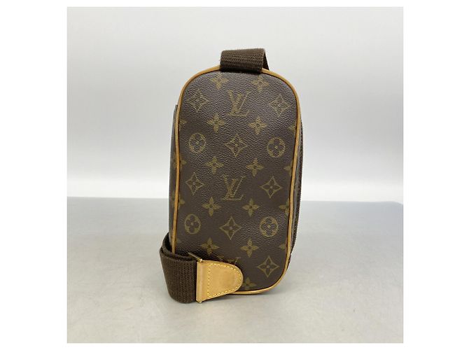 Borsa a tracolla Louis Vuitton Monogram Pochette Gange Marrone - vista 9