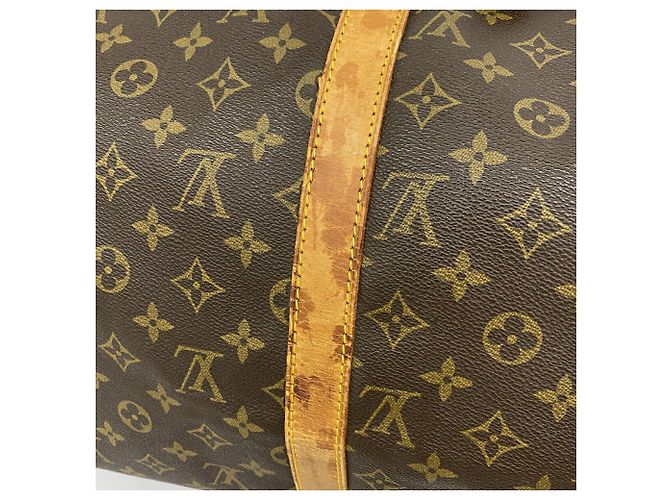 Keepall Bolsa Boston Louis Vuitton Marrom - vista 10