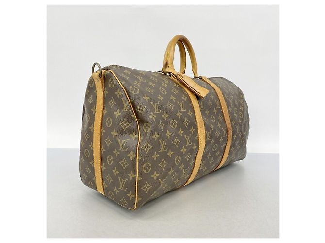 Keepall Bolsa Boston Louis Vuitton Marrom - vista 2