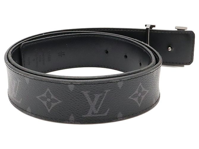 Cinto Louis Vuitton Monogram Eclipse Marrom Preto - vista 3