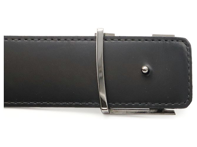 Cinto Louis Vuitton Monogram Eclipse Marrom Preto - vista 5