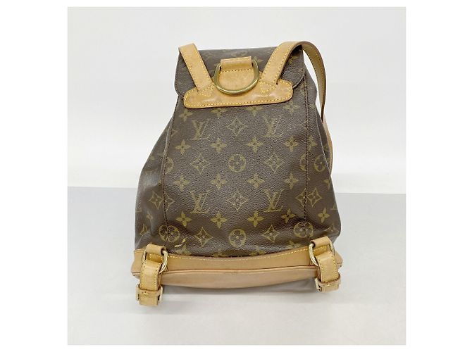 Zaino Louis Vuitton Monogram Montsouris MM Marrone - vista 12