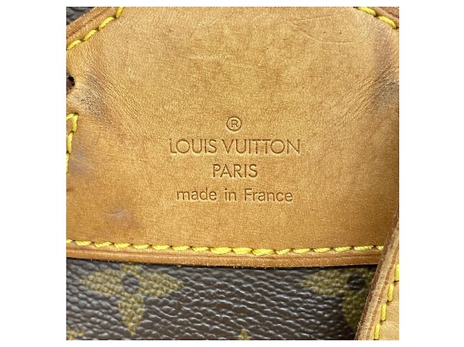 Zaino Louis Vuitton Monogram Montsouris MM Marrone - vista 5