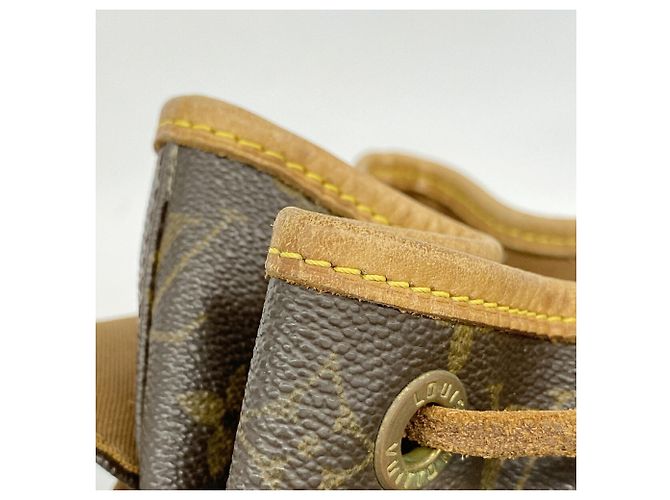 Zaino Louis Vuitton Monogram Montsouris MM Marrone - vista 7