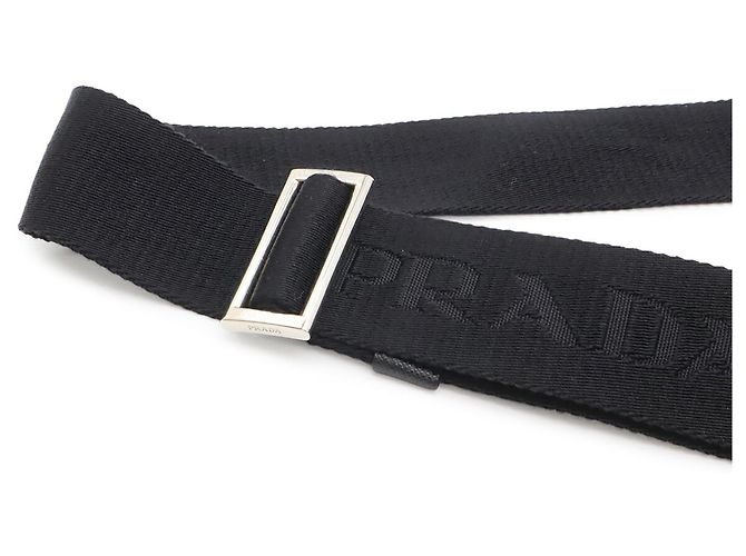 Bolso de hombro Prada de jacquard Negro - vista 6