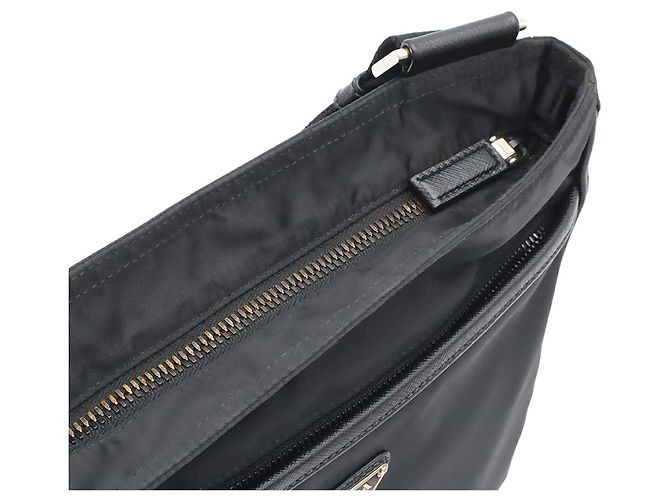 Bolso de hombro Prada de jacquard Negro - vista 7
