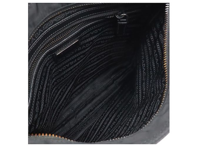 Bolso de hombro Prada de jacquard Negro - vista 8